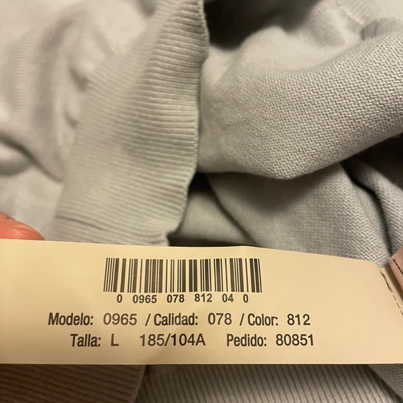 Massimo Dutti extrafine cotton Large V neck sweater 100% cotton - Picture 5 of 6